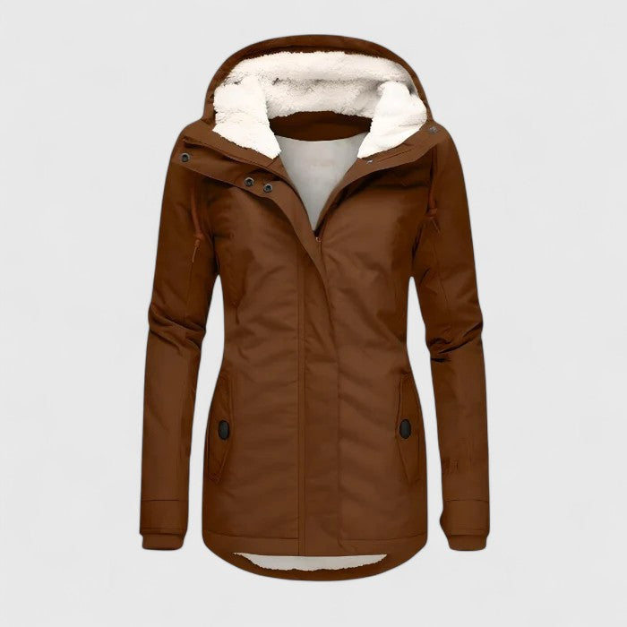 Nora™ | Waterproof winter coat with hood