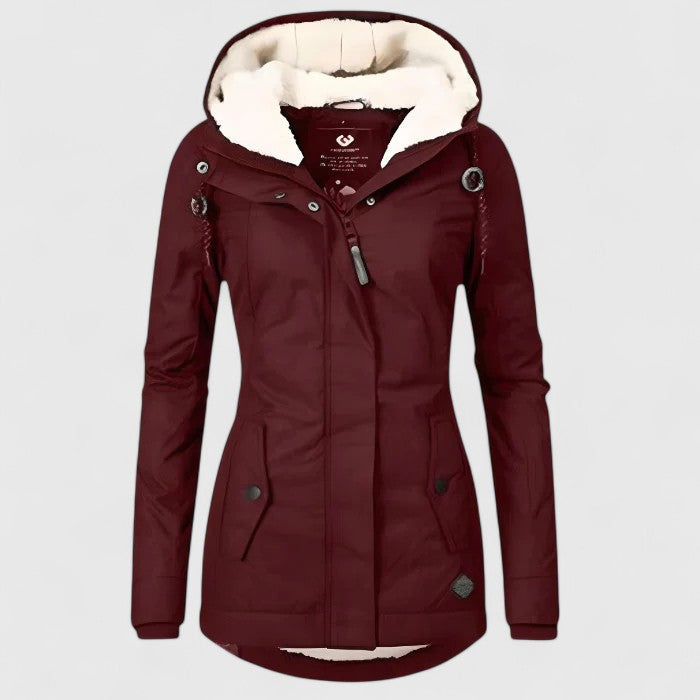 Nora™ | Waterproof winter coat with hood