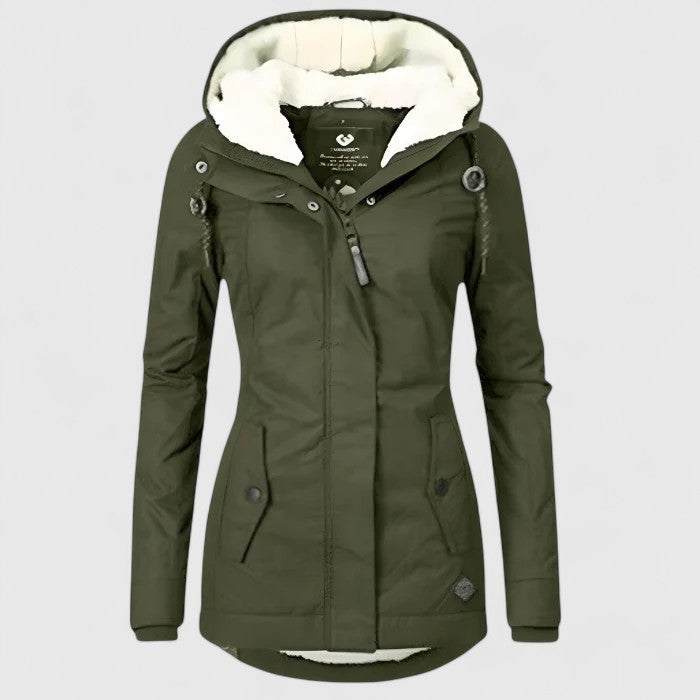 Nora™ | Waterproof winter coat with hood