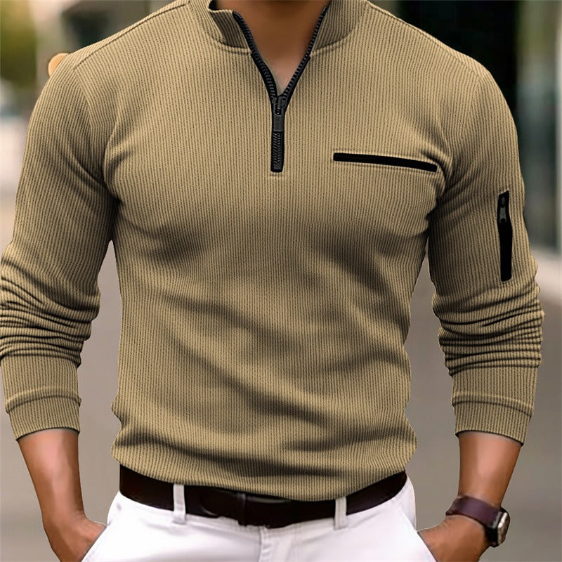 Gusteous™ | Long-Sleeve Zip Shirt