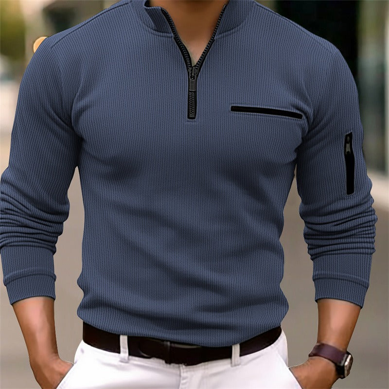 Gusteous™ | Long-Sleeve Zip Shirt