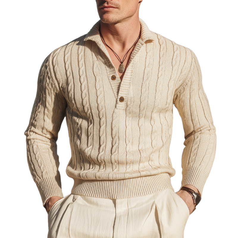 Oliver™ | Men’s Classic Button Collar Sweater