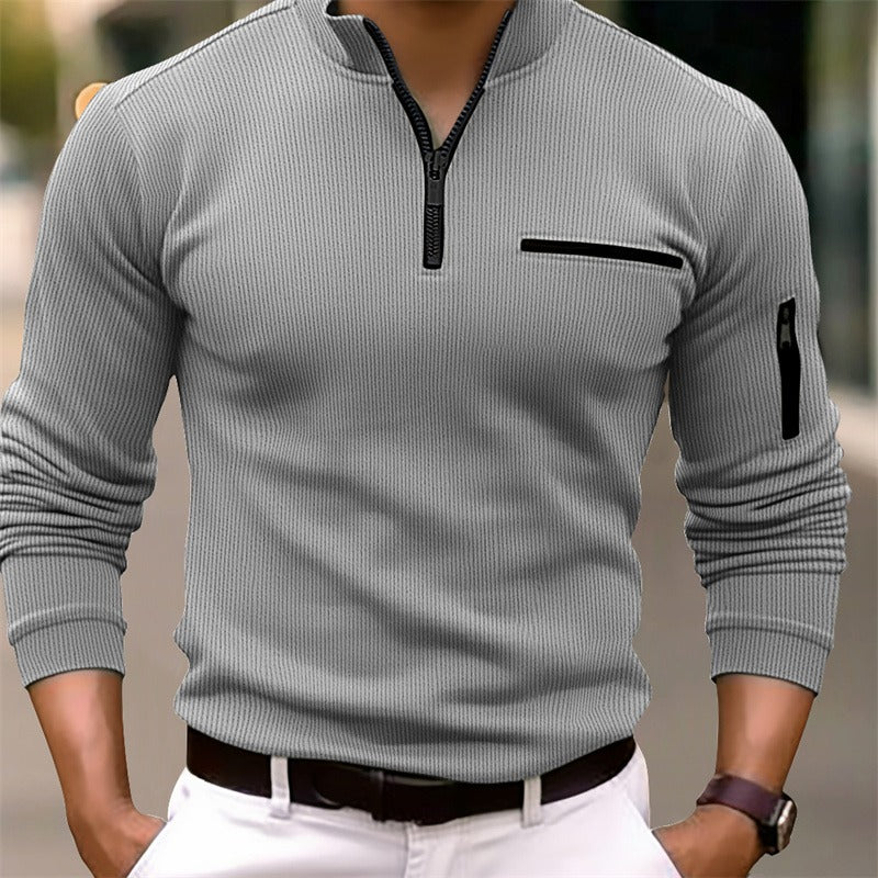 Gusteous™ | Long-Sleeve Zip Shirt