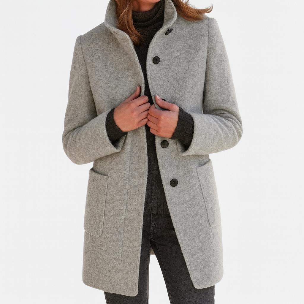 Estelle™ | Women's Coat with High Collar