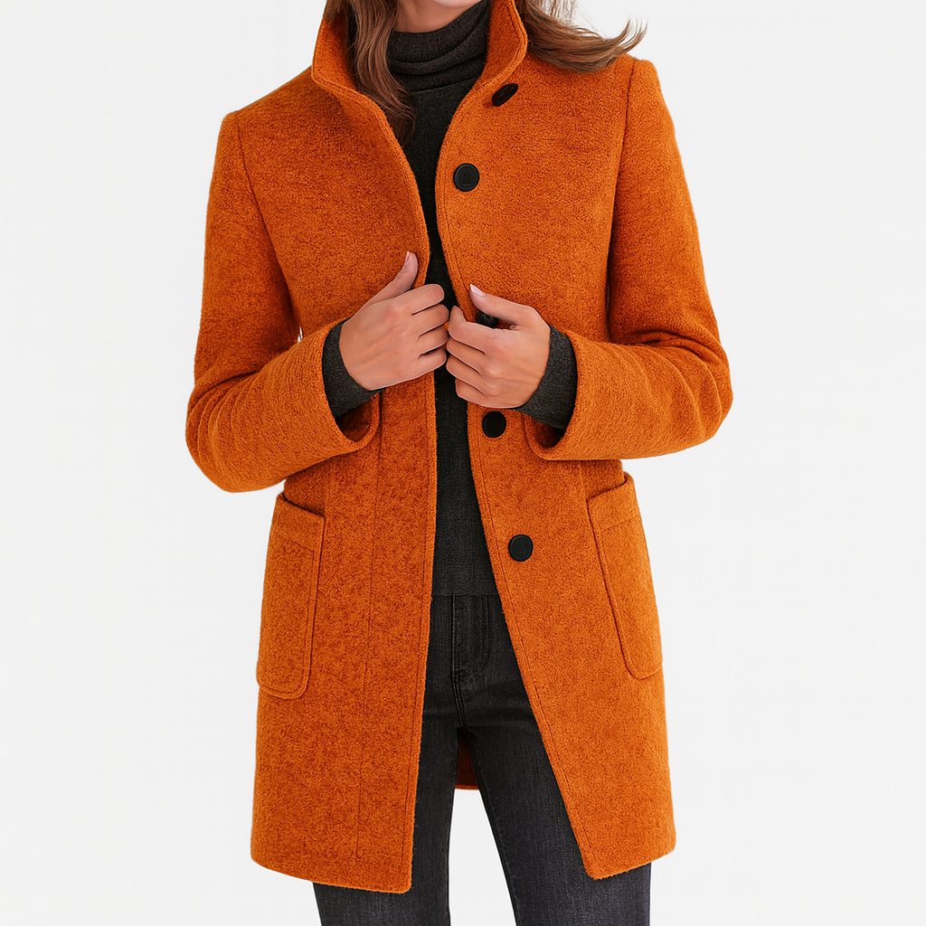 Estelle™ | Women's Coat with High Collar