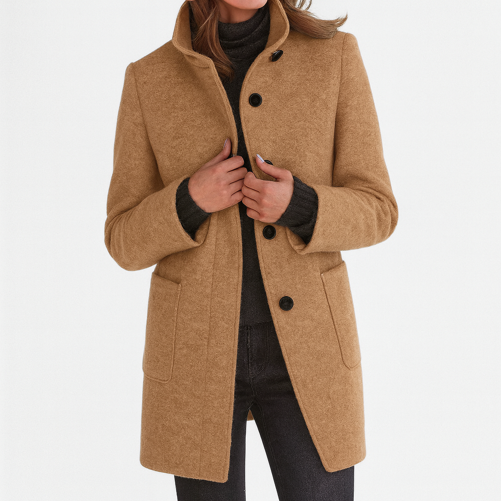 Estelle™ | Women's Coat with High Collar
