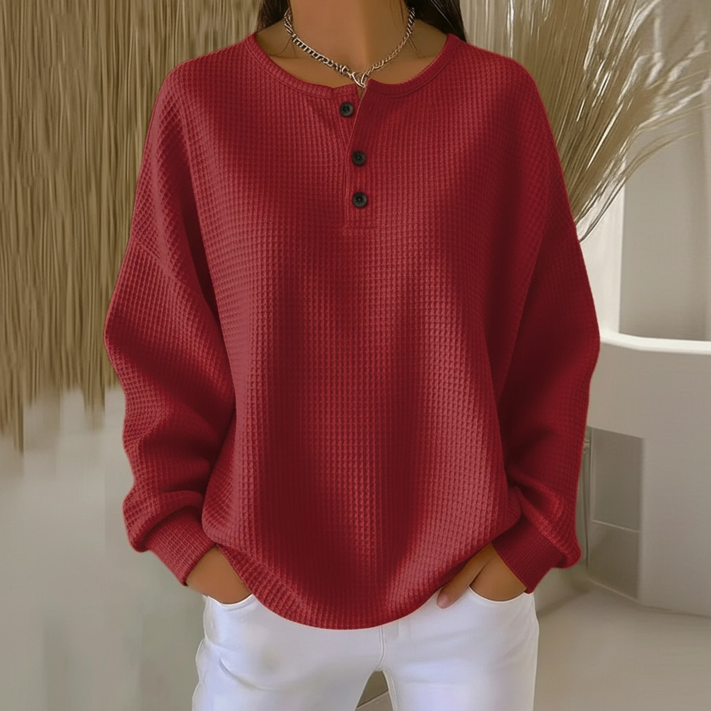 Merryn™ | Cozy Waffle Knit Henley
