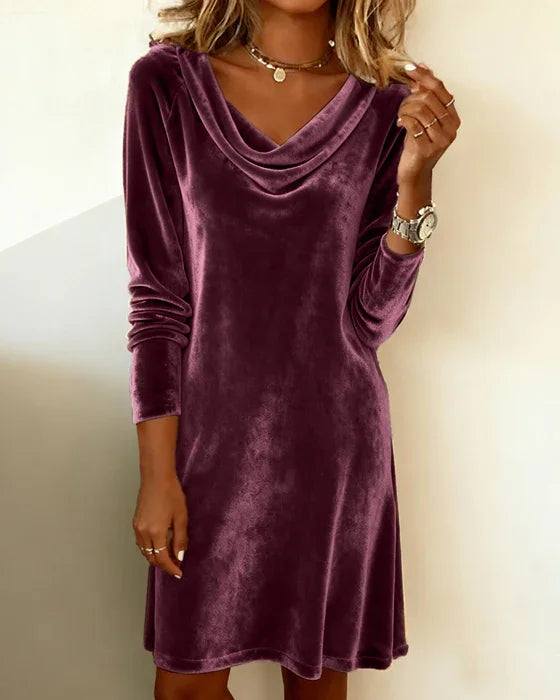 Fenella™ - Loose Fitting Velvet Dress