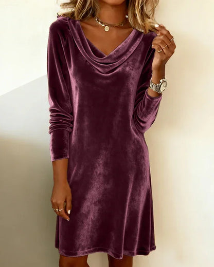 Fenella™ - Loose Fitting Velvet Dress