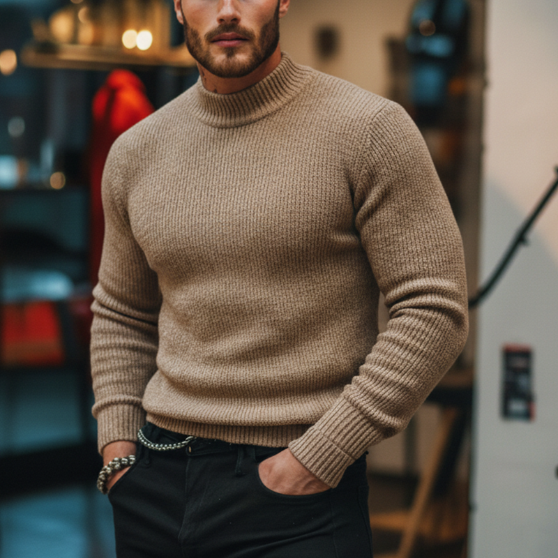Thomas™ | Men’s Winter Knit Turtleneck