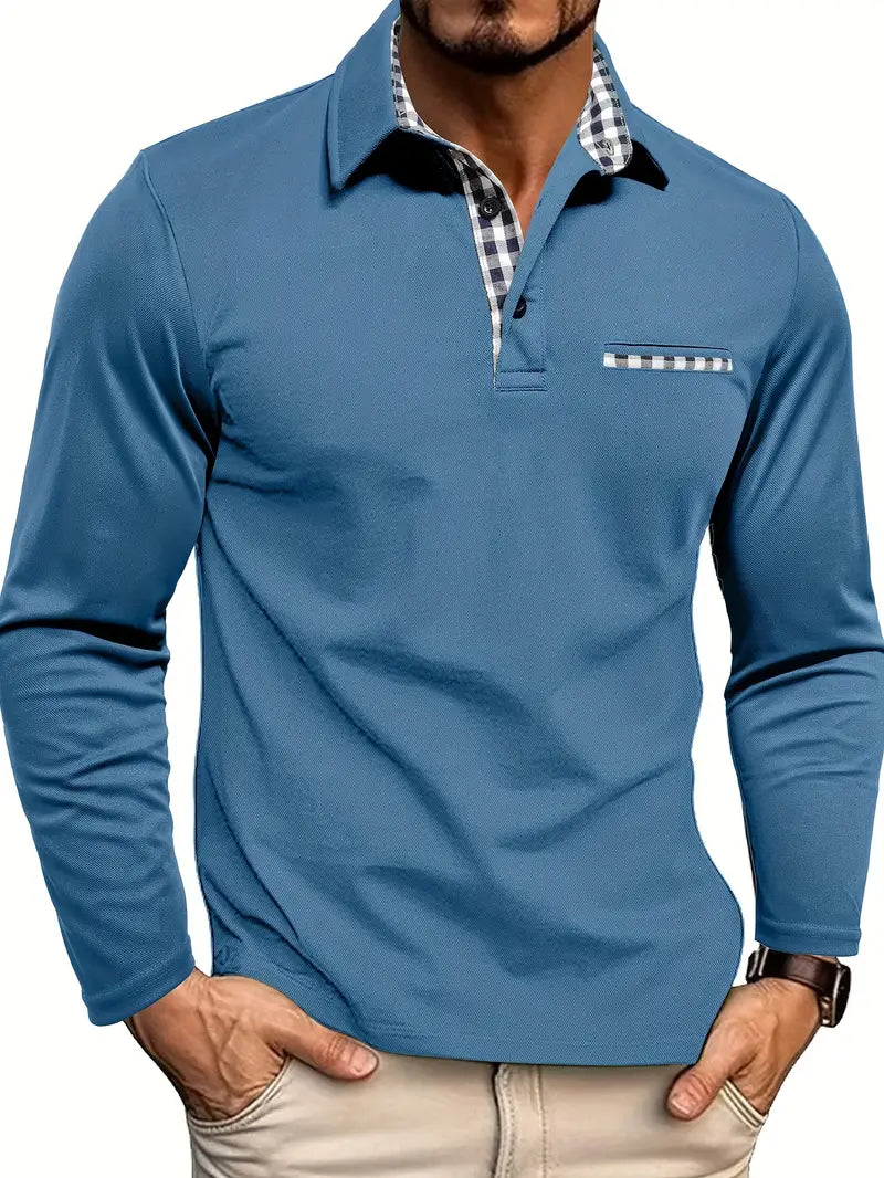David™ | Long-sleeved polo shirt