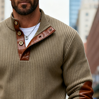 Alfie™ | Men’s Knit Half-High Collar Sweater