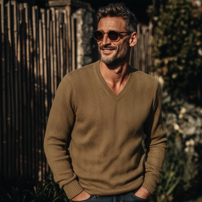 Freddie™ | Men’s Classic Knit V-Neck Sweater