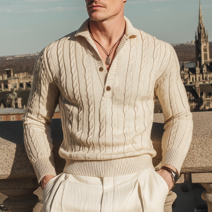 Oliver™ | Men’s Classic Button Collar Sweater