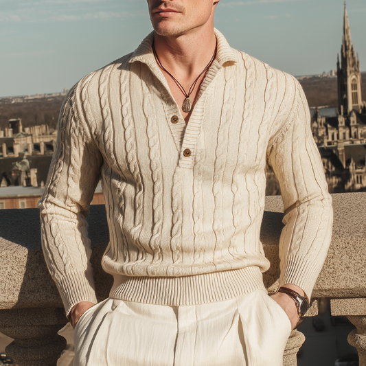 Oliver™ | Men’s Classic Button Collar Sweater