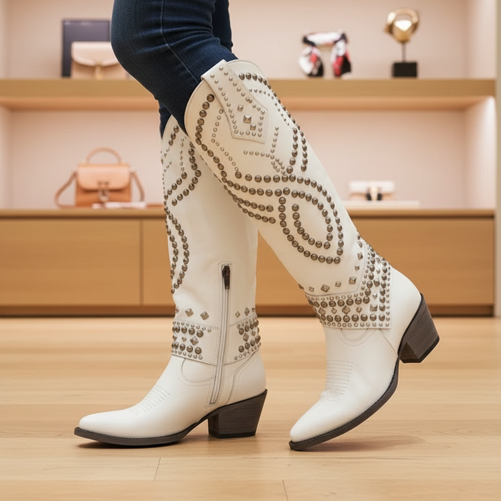 Hazel™ | Western Knee-High Boots