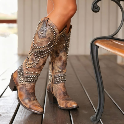 Hazel™ | Western Knee-High Boots
