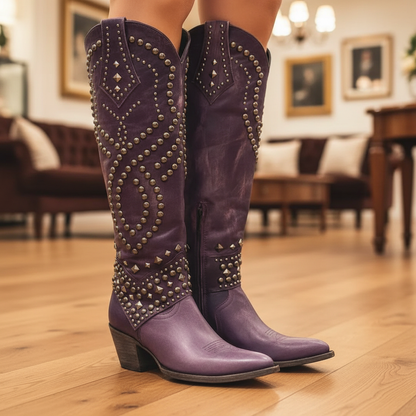 Hazel™ | Western Knee-High Boots