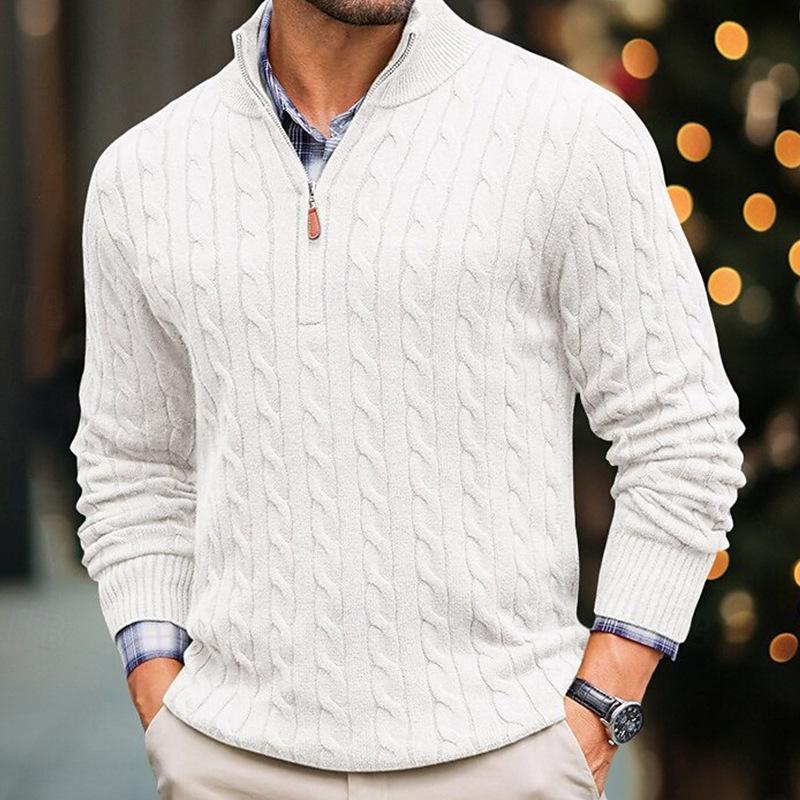 Arthur™ |  Men’s Long Sleeve Cable Sweater