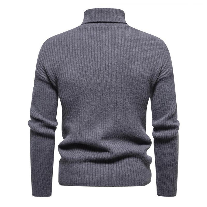 Edward™ | Men's Turtleneck Solid Color Sweater