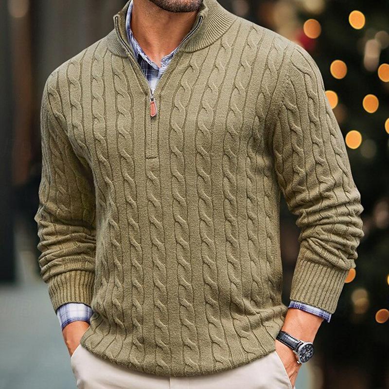 Arthur™ |  Men’s Long Sleeve Cable Sweater