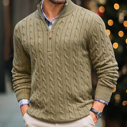 Arthur™ |  Men’s Long Sleeve Cable Sweater