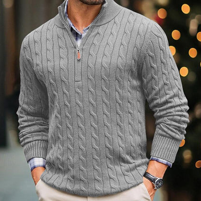 Arthur™ |  Men’s Long Sleeve Cable Sweater