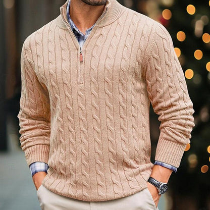 Arthur™ |  Men’s Long Sleeve Cable Sweater