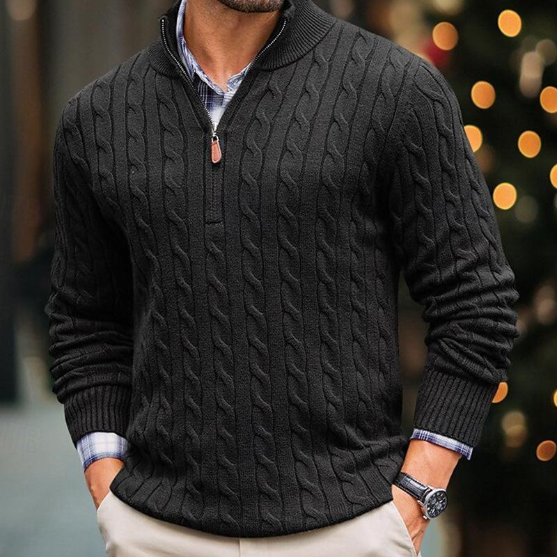 Arthur™ |  Men’s Long Sleeve Cable Sweater