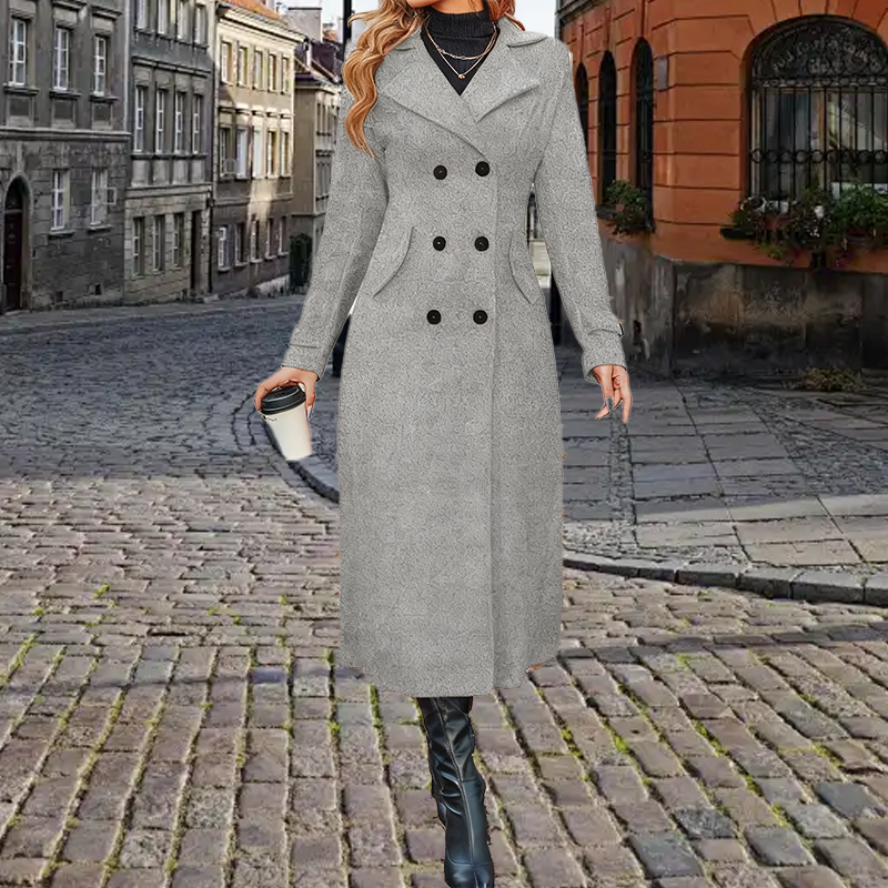 Shelly™ | Long, Warm Double-Breasted Women’s Coat